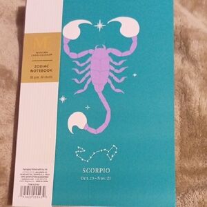 Modern Expressions Scorpio Zodiac Notebook - Teal and Purple